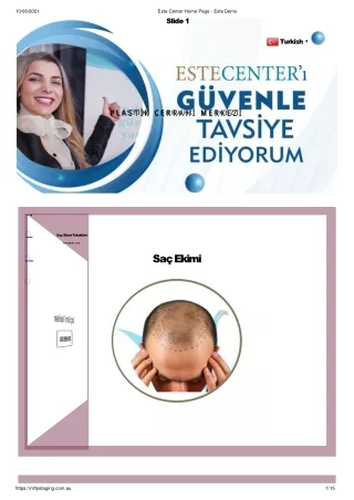 este center home page este demo slide 1