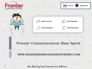 frontier communications base speed