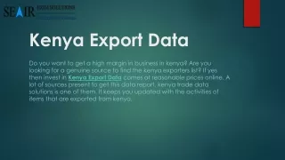 Kenya Custom Data