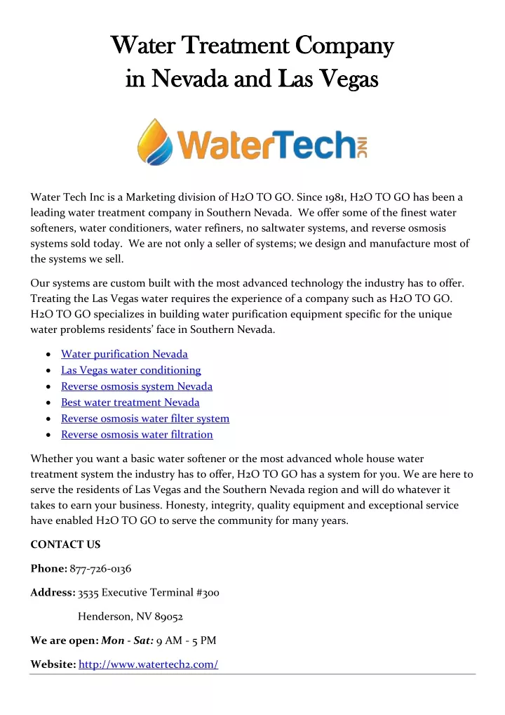 water treatment company water treatment company