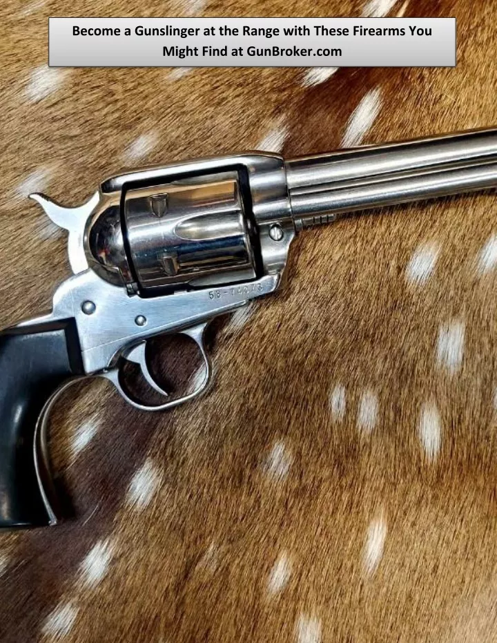 become a gunslinger at the range with these