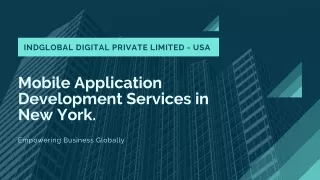 Mobile Application Development Services in New York