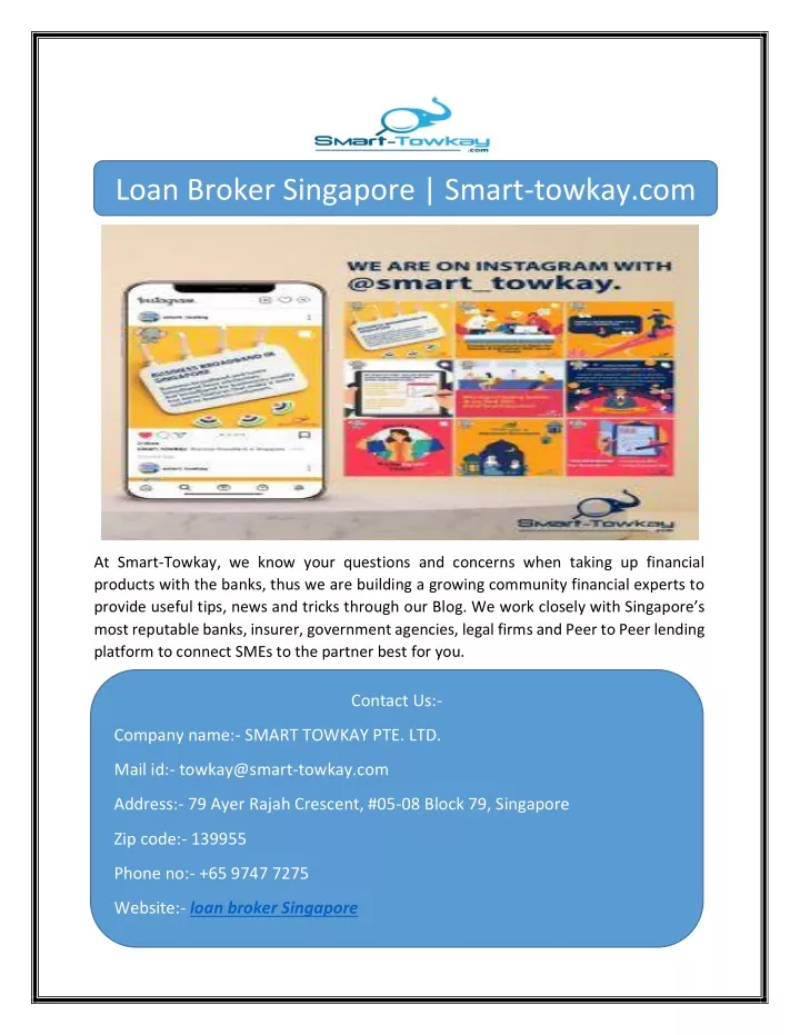 loan broker singapore smart towkay com