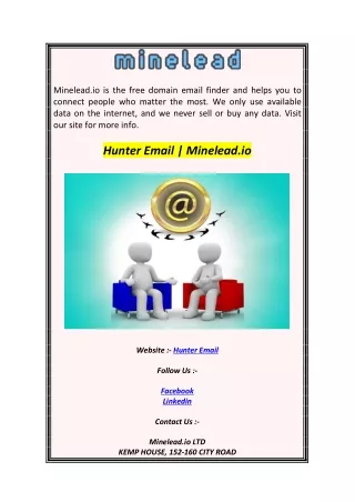 Hunter Email  Minelead.io