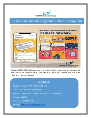 home loan compare singapore smart towkay com