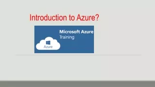 introduction to azure
