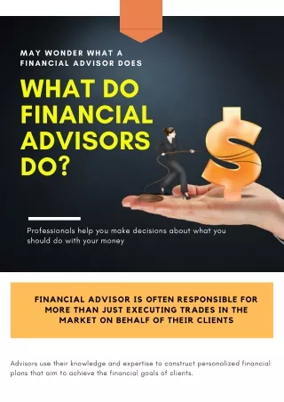 What Do Financial Advisors Do