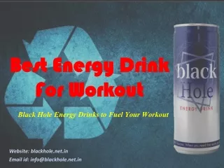Best Energy Drink For Workout