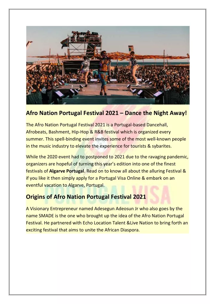 afro nation portugal festival 2021 dance
