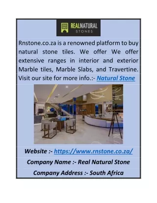Natural Stone | Rnstone.co.za