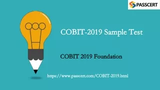 cobit 2019 sample test cobit 2019 sample test