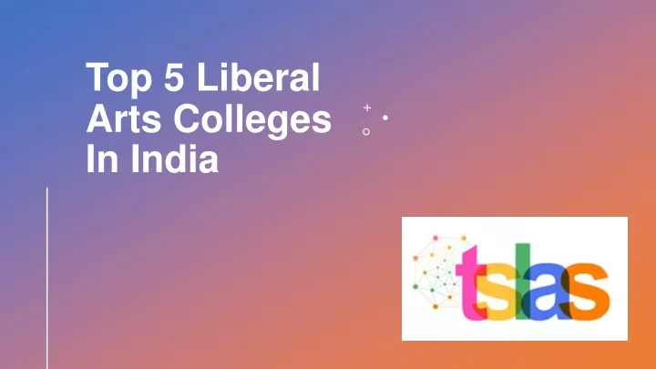 top 5 liberal arts colleges in india