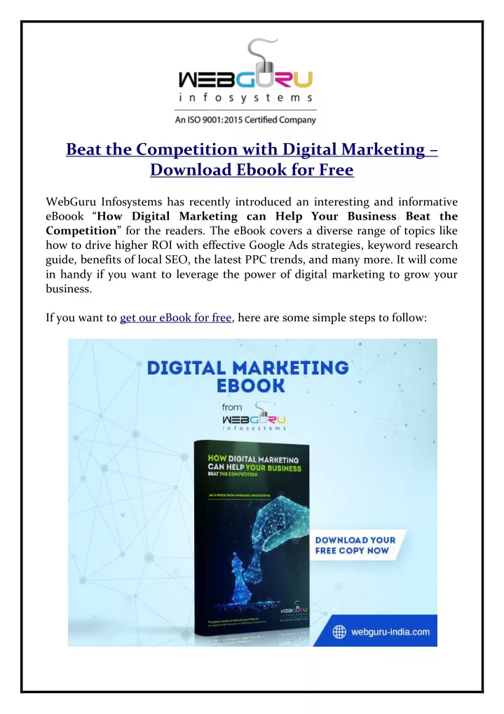 beat the competition with digital marketing