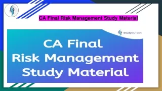 CA Final Risk Management Study Material