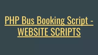 php bus booking script website scripts