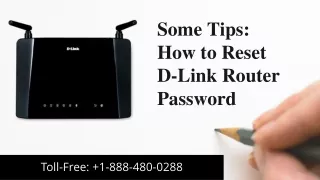some tips how to reset d link router password