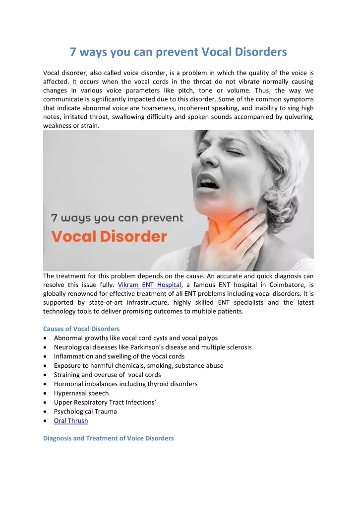 7 ways you can prevent vocal disorders vocal