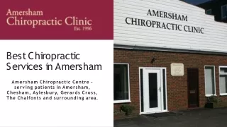 Best Chiropractic Services in Amersham | Chiropractic Techniques