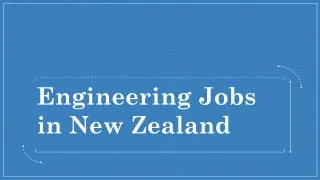Find Engineering Jobs For Freshers & Experienced in New Zealand