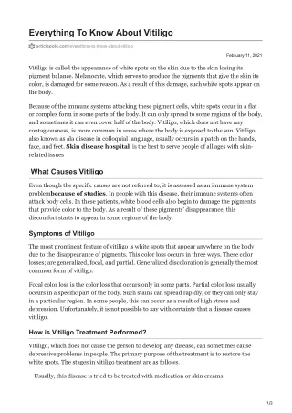 articlepole.com-Everything To Know About Vitiligo
