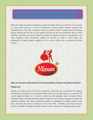 Enjoy the original taste of cream biscuits from bakery product suppliers of Minuet Cookies-converted