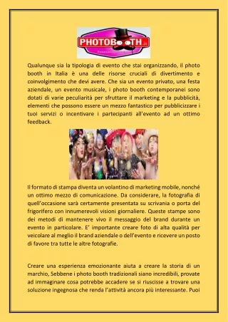qualunque sia la tipologia di evento che stai