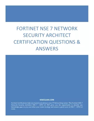 fortinet nse 7 network security architect
