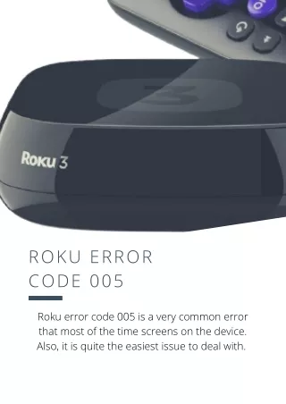 roku error code 005