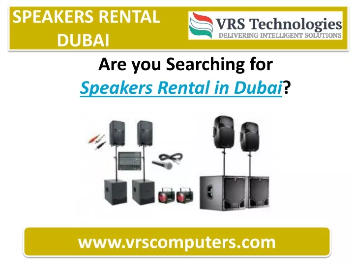 speakers rental dubai