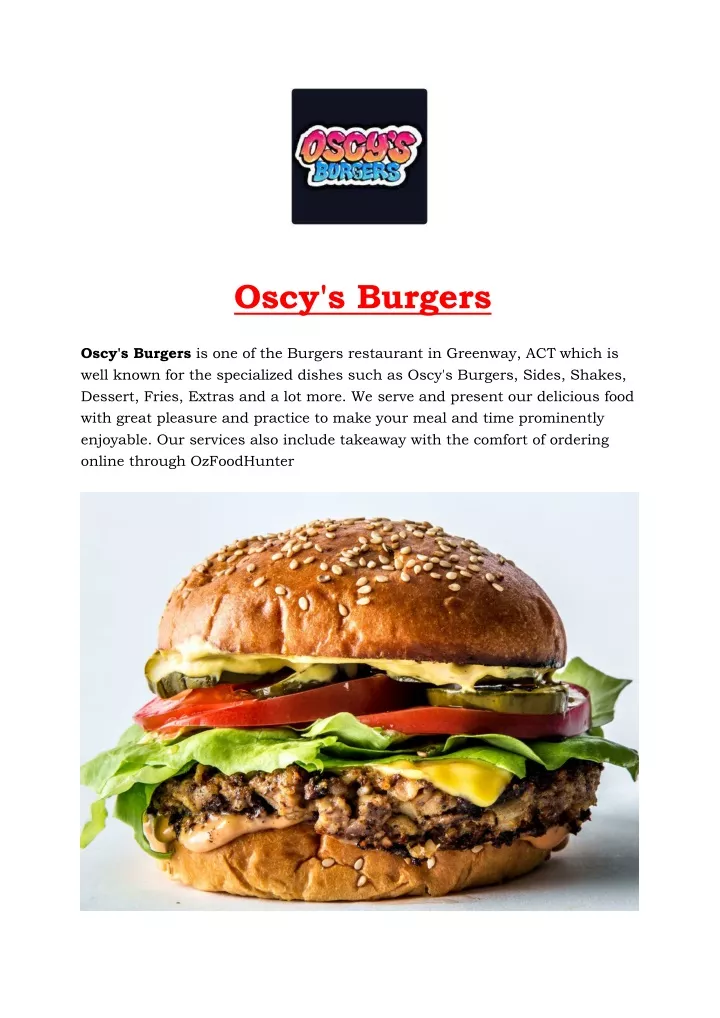 oscy s burgers