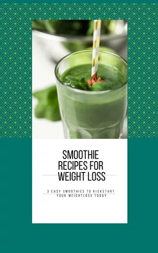 smoothie recipes for weight loss