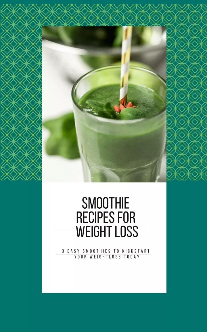 smoothie recipes for weight loss