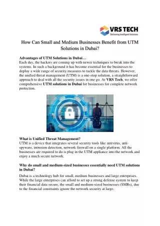 how can small and medium businesses benefit from