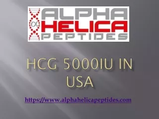 HCG 5000iu in USA - Alpha Helica Peptides