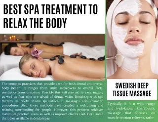 Best Spa Treatment to Relax the Body