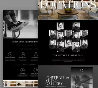 Design Landing Pages For The District Barbers
