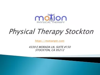 Physical Therapy Stockton