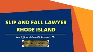 Slip and Fall Lawyer Rhode Island