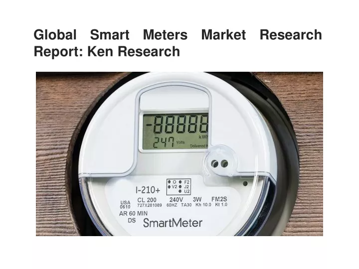 global smart meters market research report