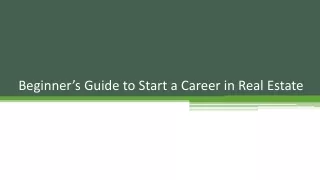 Real Estate License Course