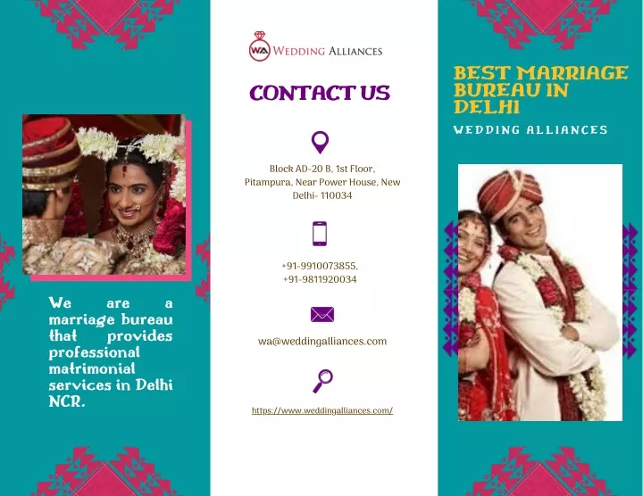 best marriage bureau in delhi wedding alliances