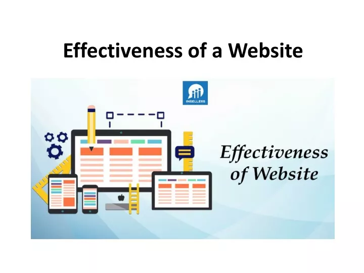 effectiveness of a website