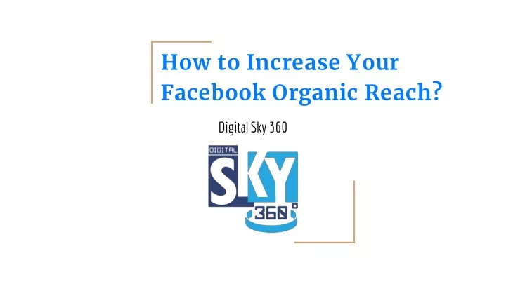 how to increase your facebook organic reach