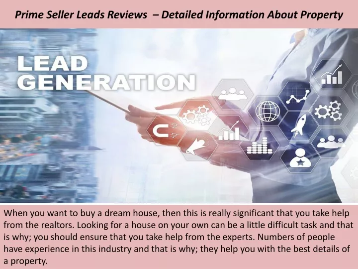 prime seller leads reviews detailed information about property