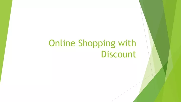 online shopping with discount