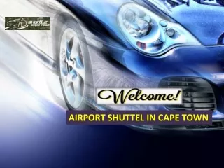 Airport shuttle in Cape Town