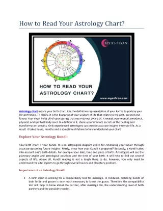 How to read your astrology chart