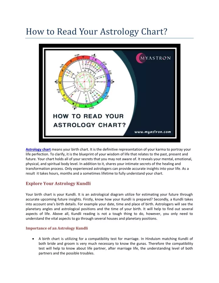 how to read your astrology chart