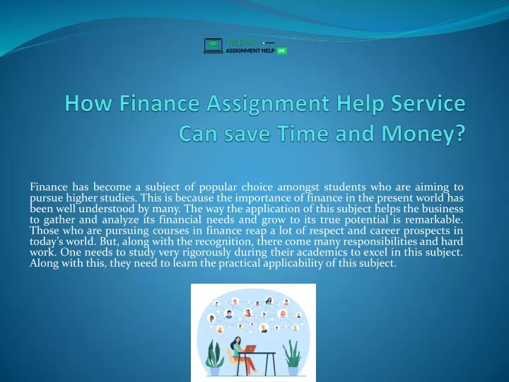 how finance assignment help service can save time