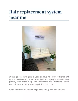 hair replacement system near me